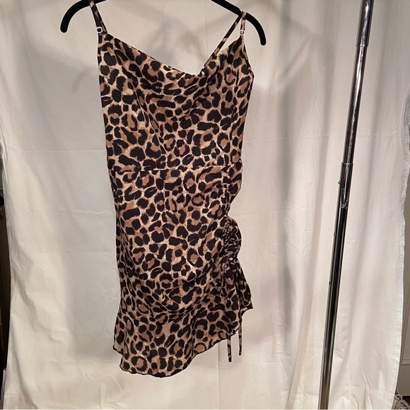 Shein leopard mini, drawstring, sz‎ 4 - Picture 1 of 8